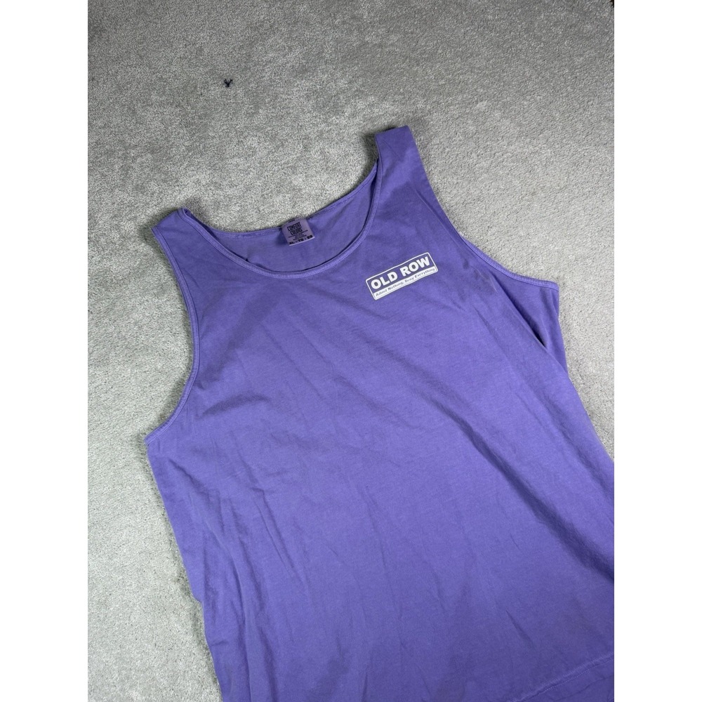 Old Row Tank Top Mens XL Purple Cooler Retro Vibe Dad Beach Outdoors Graphic